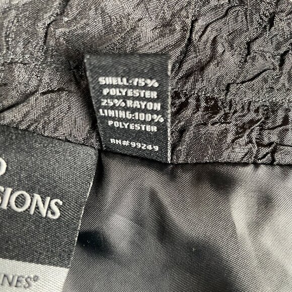 Added Dimensions Catherines Blazer Womens 2X Beaded Crinkle Work Capsule Career - Picture 12 of 13